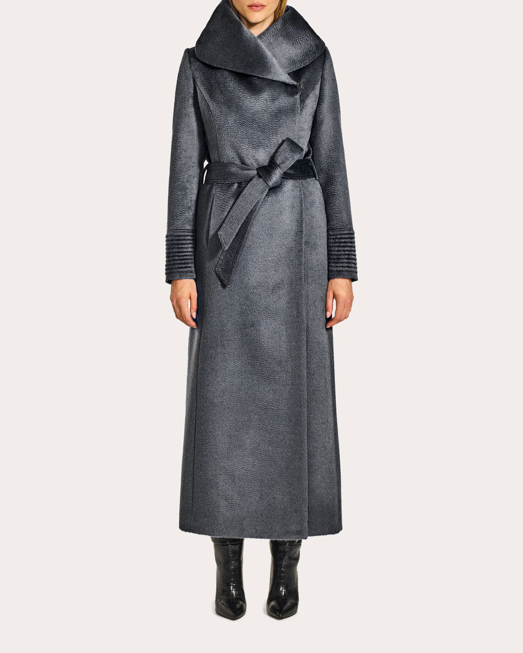 Suri Alpaca Hooded Maxi Wrap Coat