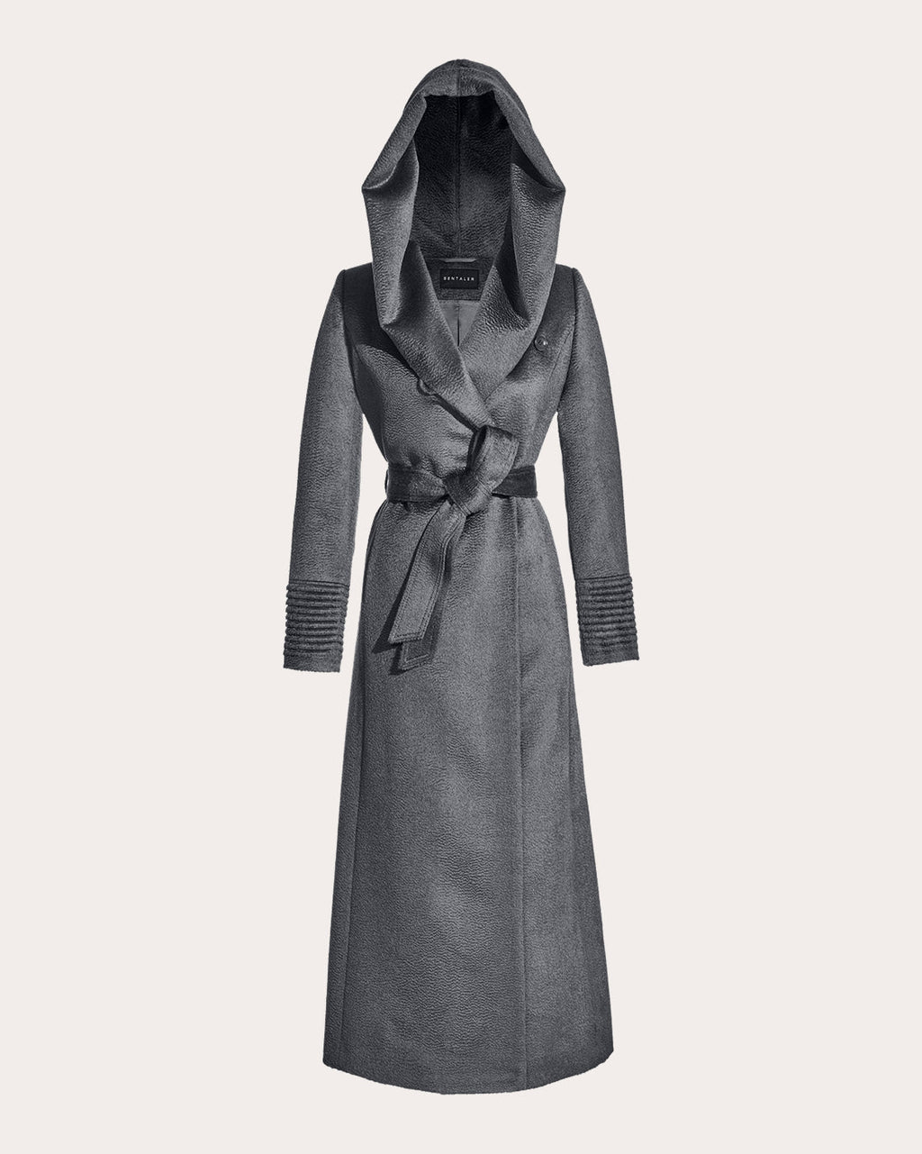 Suri Alpaca Hooded Maxi Wrap Coat