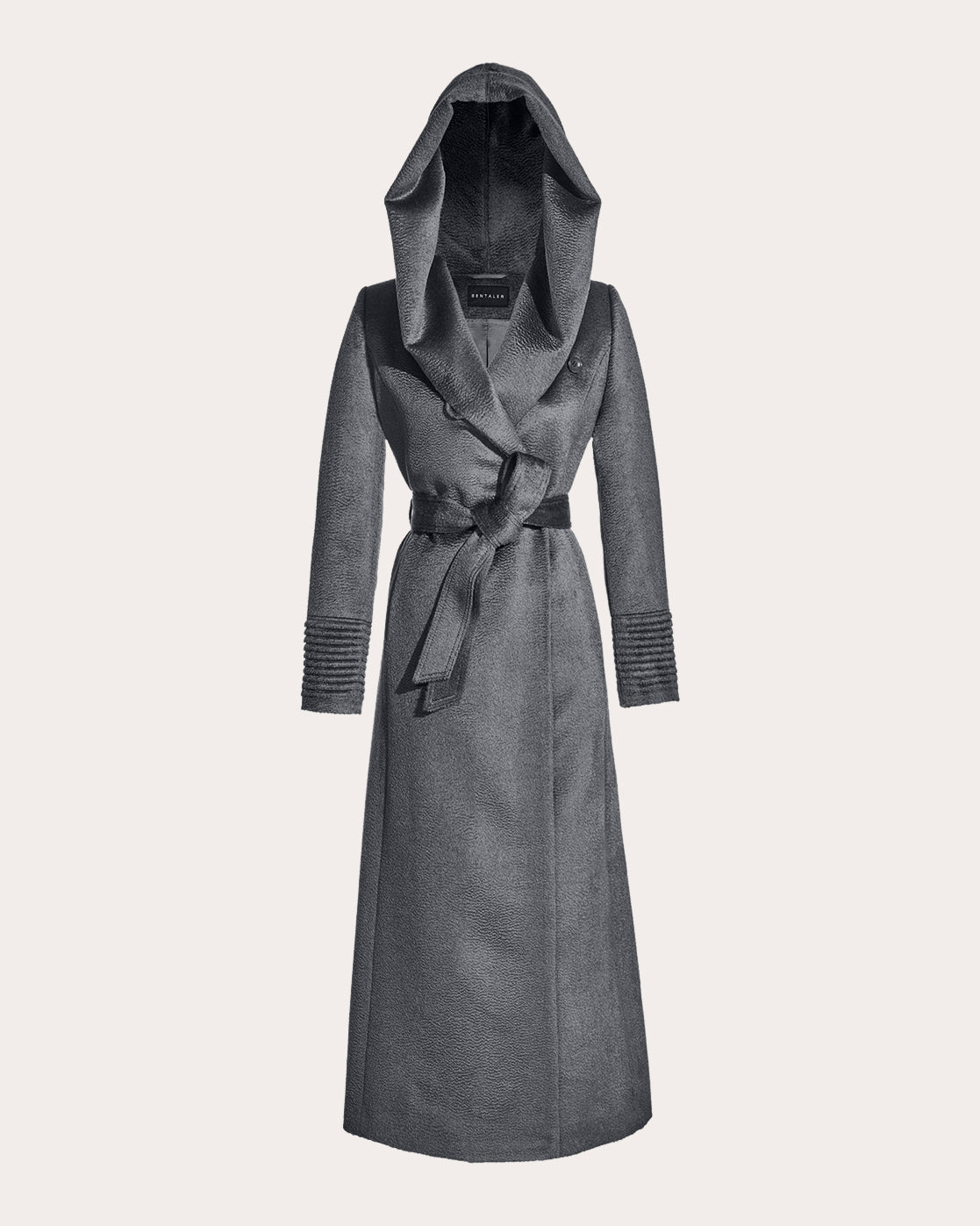 Suri Alpaca Hooded Maxi Wrap Coat