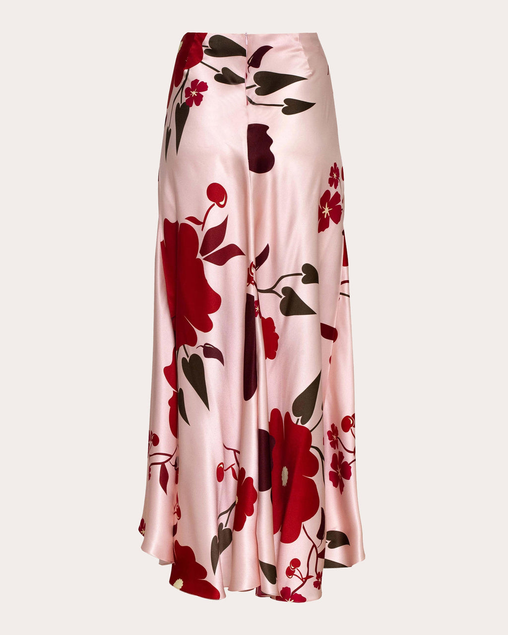 Symphony Cherry Silk Skirt