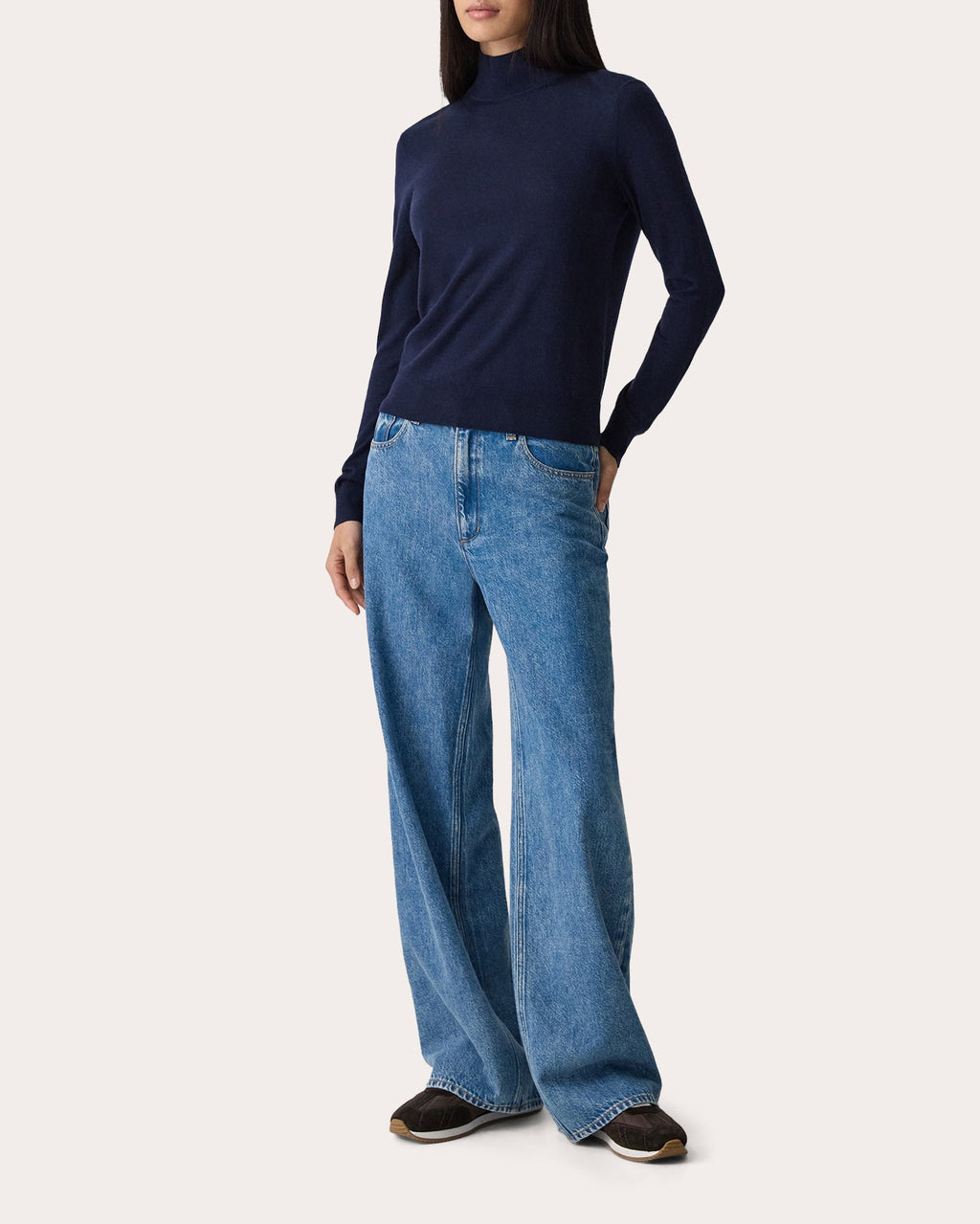 Regal Wool Mock Neck Sweater