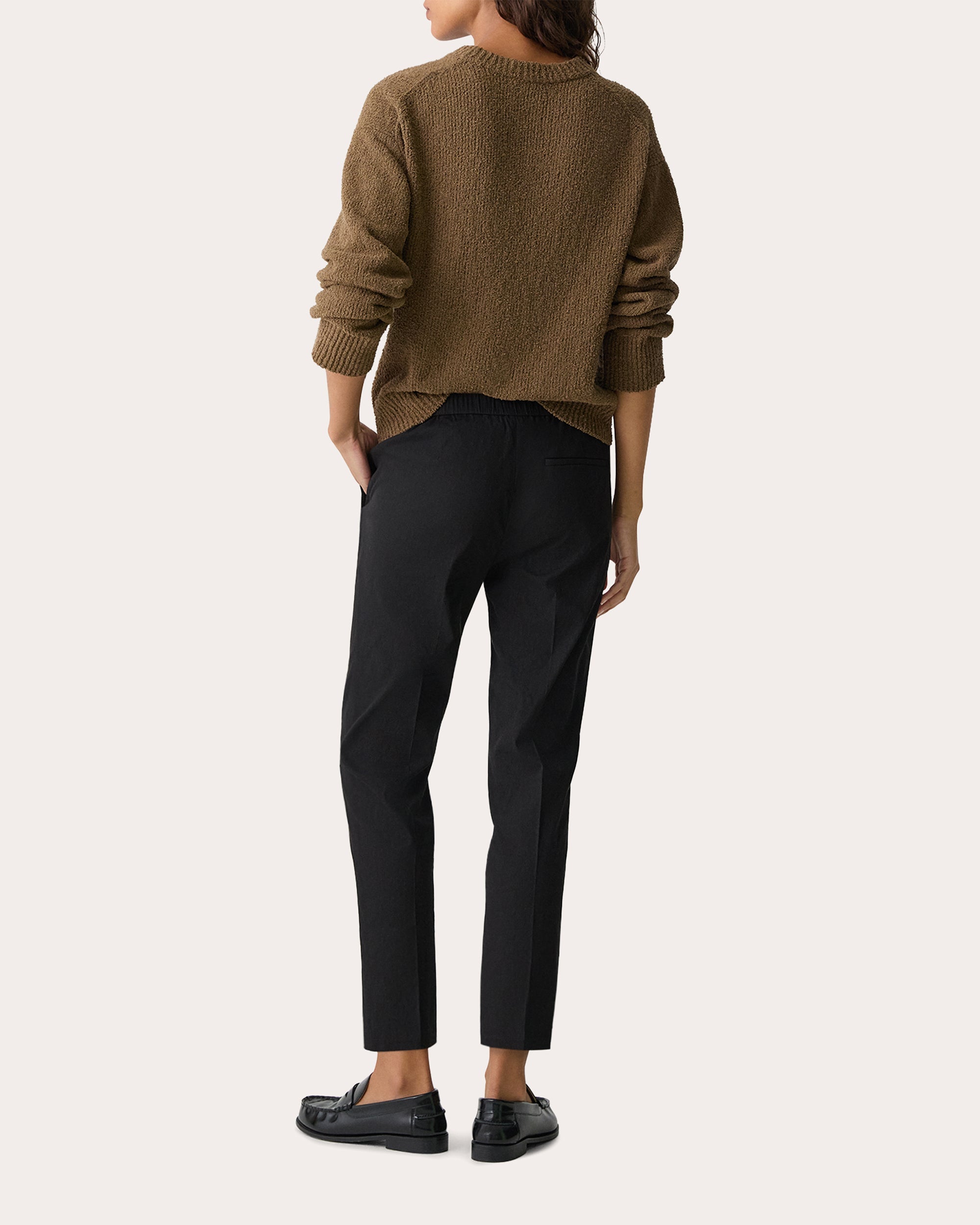 Treeca Good Linen Cropped Pull-On Pants