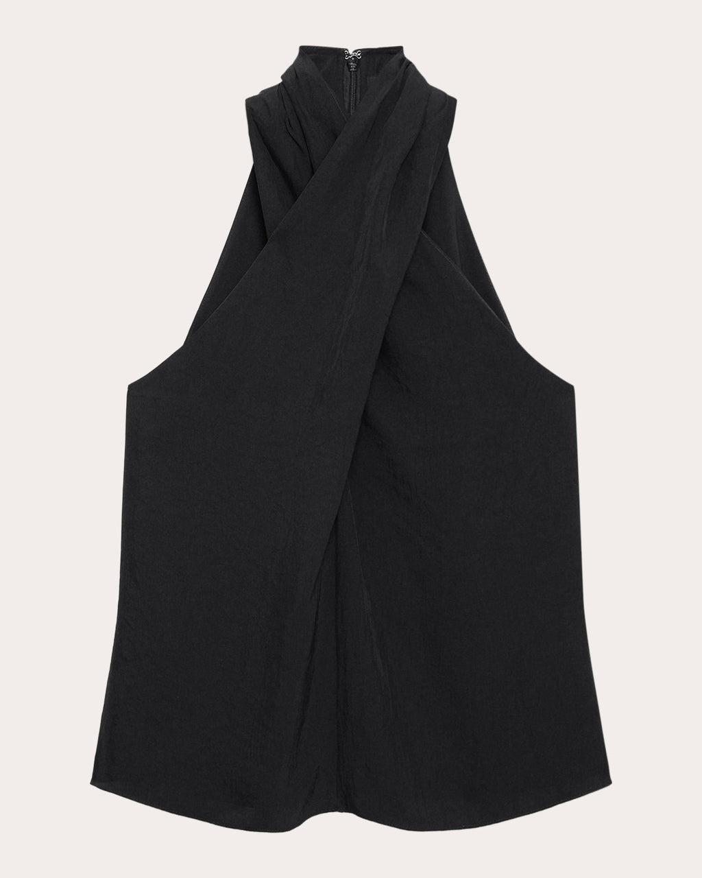 Twill Twisted Halter Top