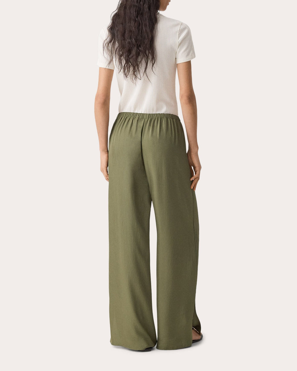 Washed Twill Vented Pull-On Pants