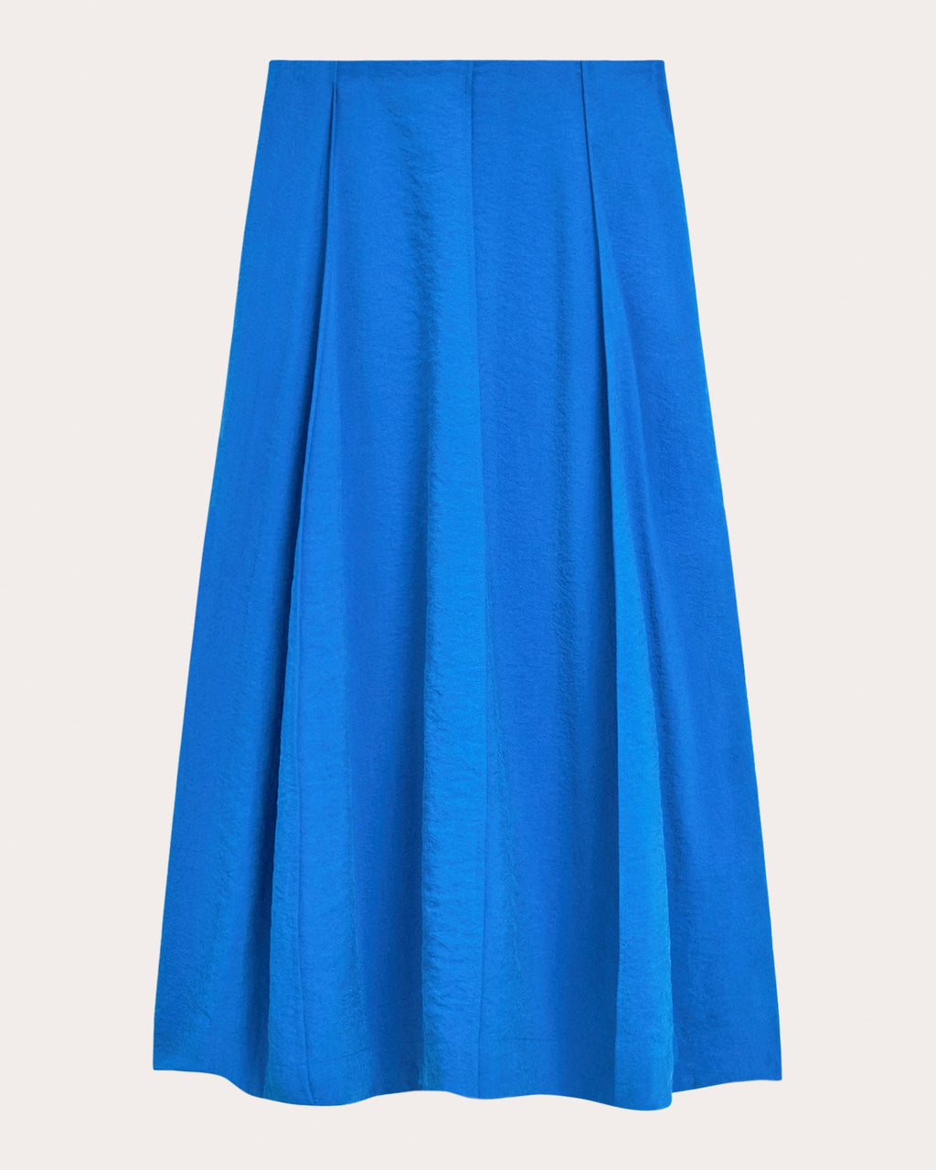 Relaxed Silk Curved Parachute Skirt