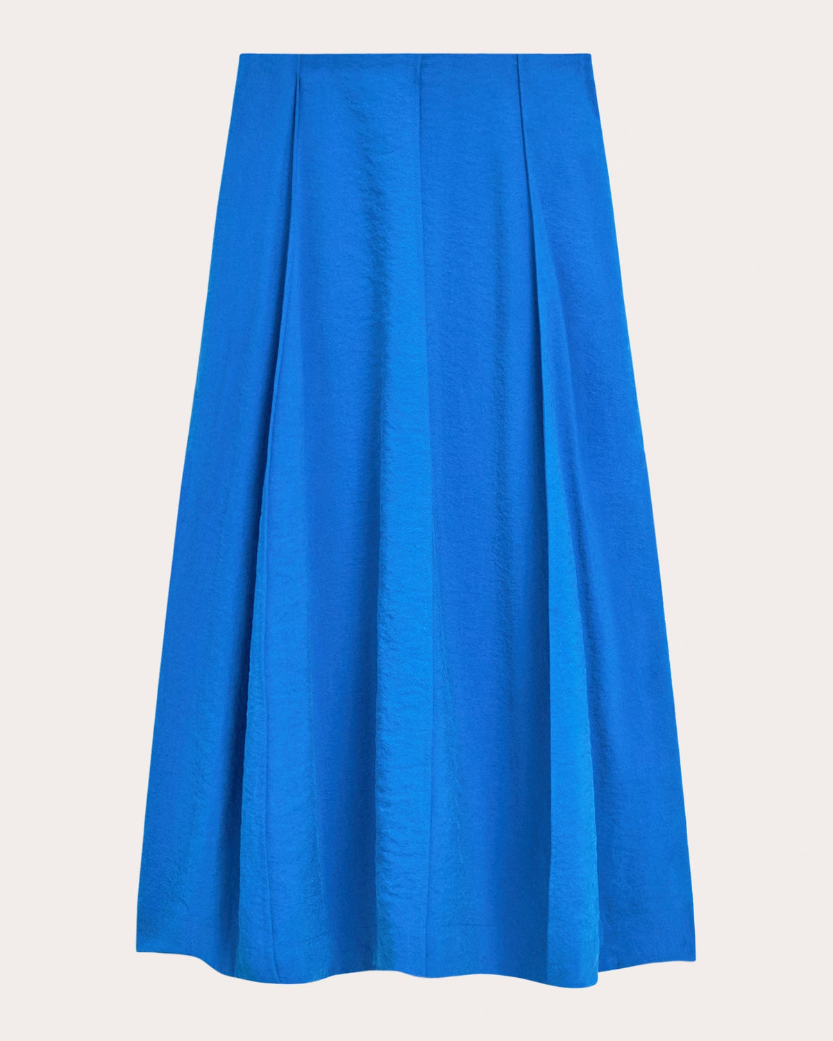 Relaxed Silk Curved Parachute Skirt