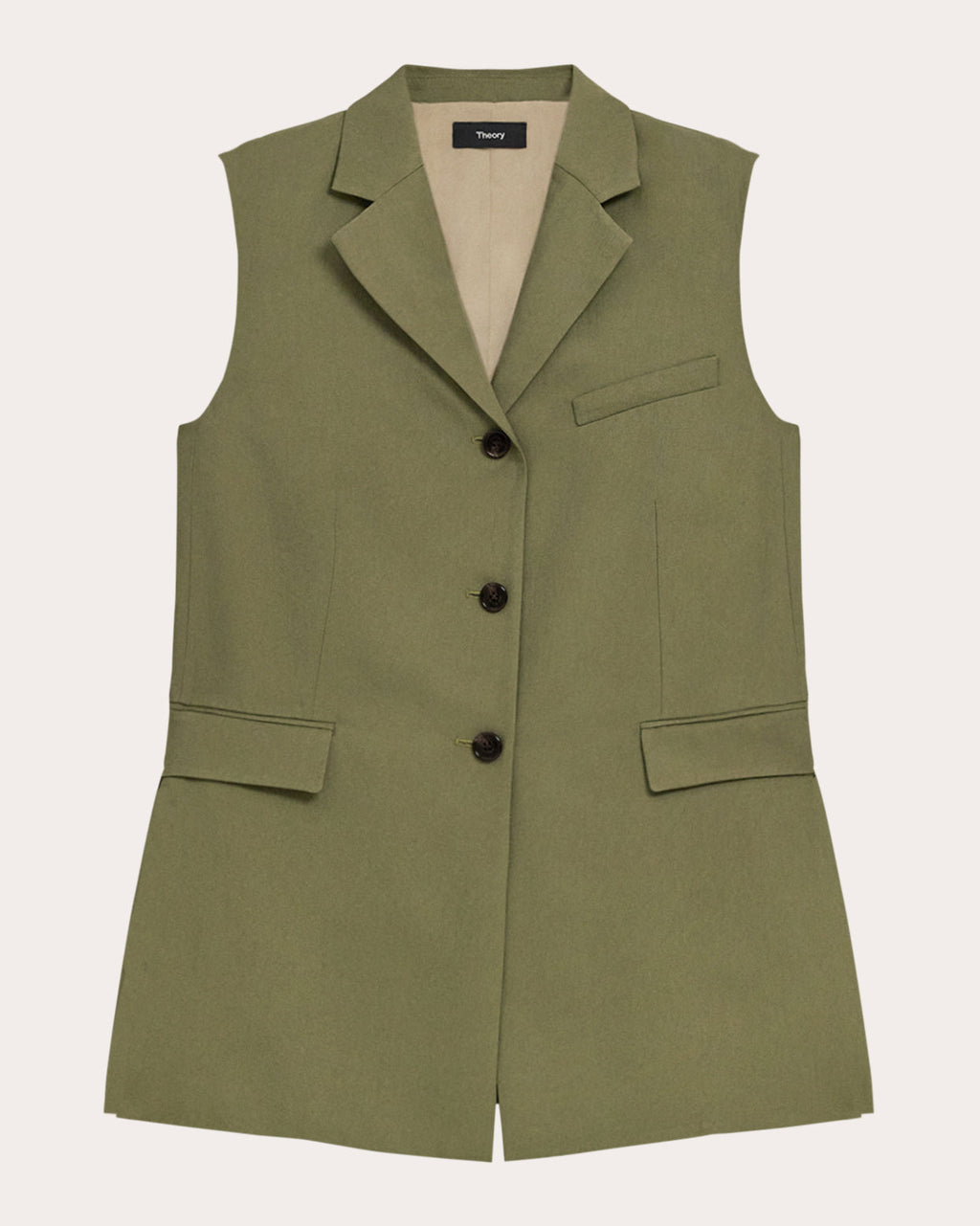 Washed Twill Vented Vest