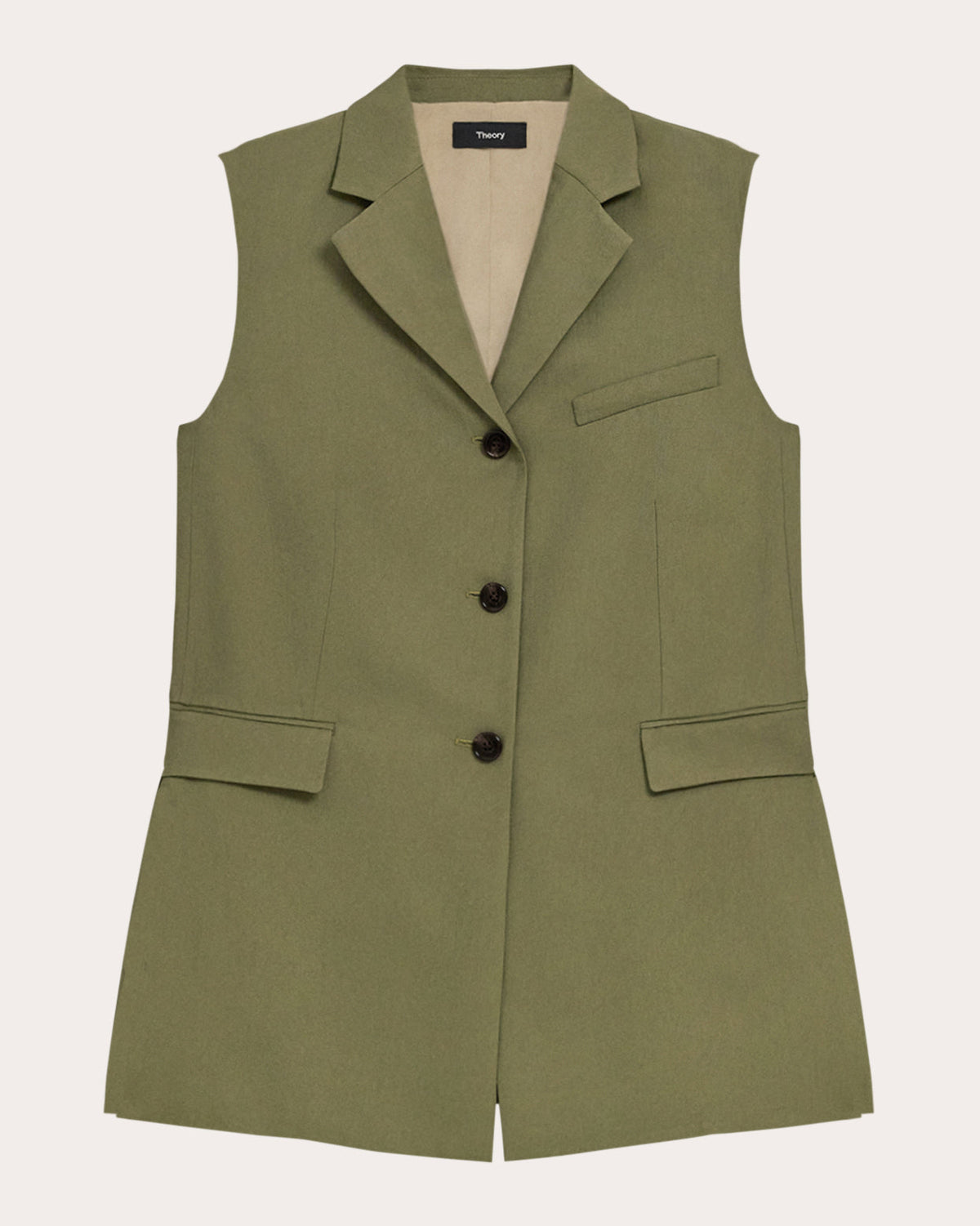 Washed Twill Vented Vest
