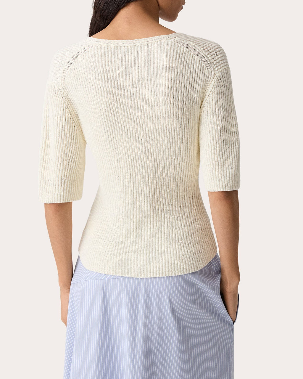 Knit Shaped V-Neck Cardigan