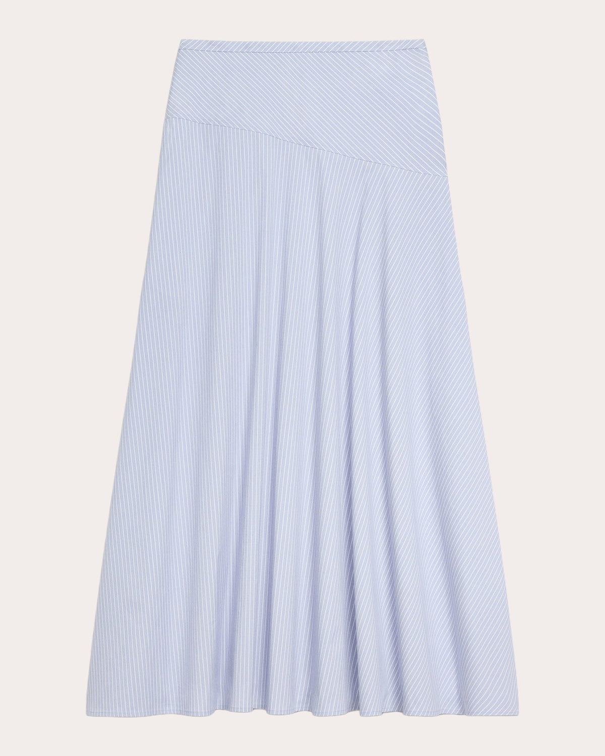 Stripe Angled Yoke Circle Skirt