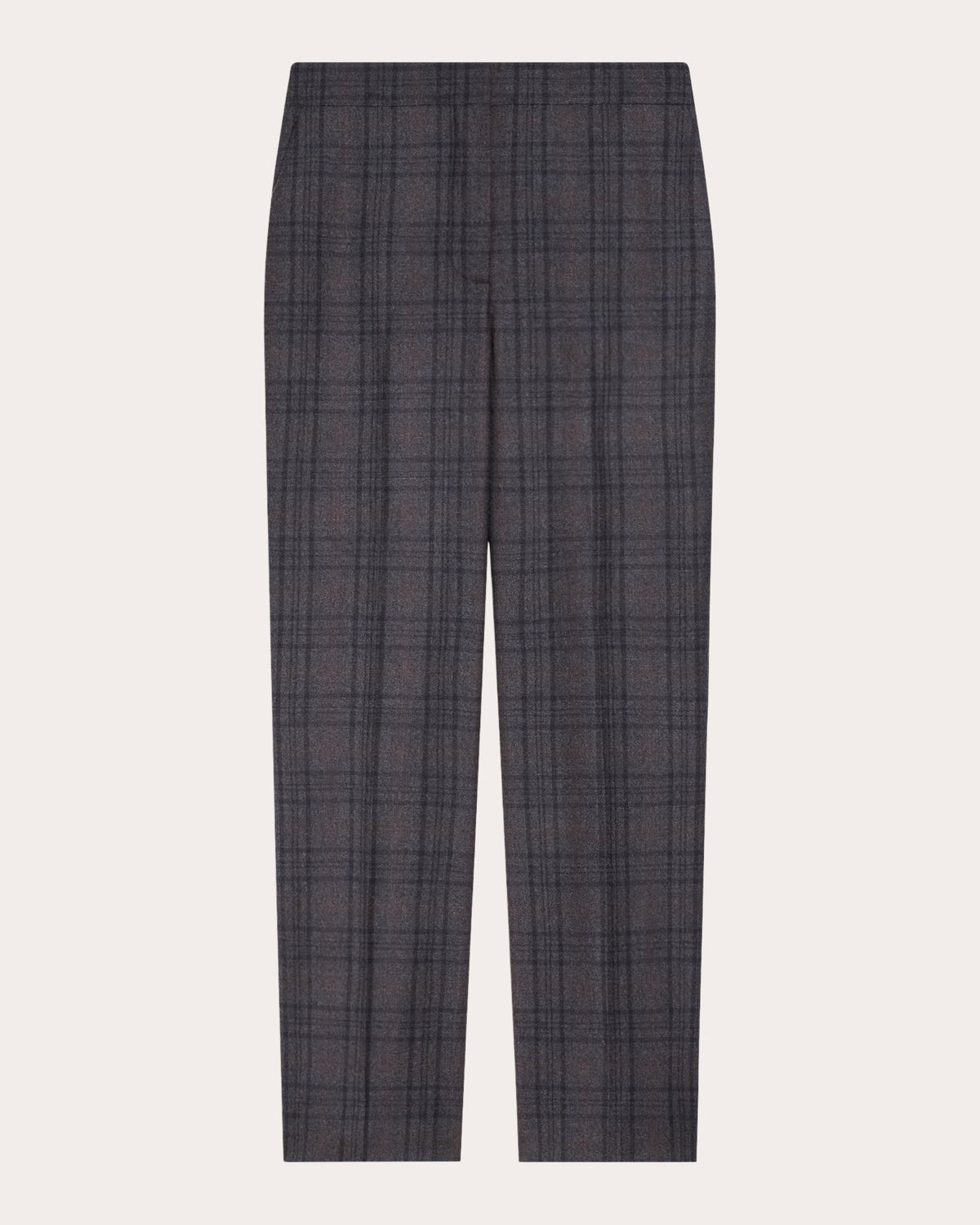 Plaid Sleek Flannel Marcee Stovepipe Pants
