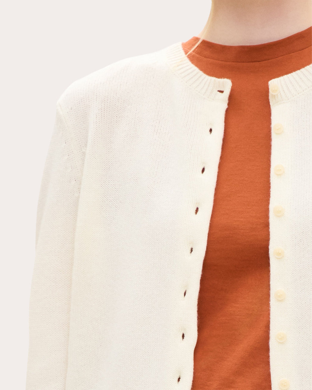 Cashmere Knit Slim Button Cardigan