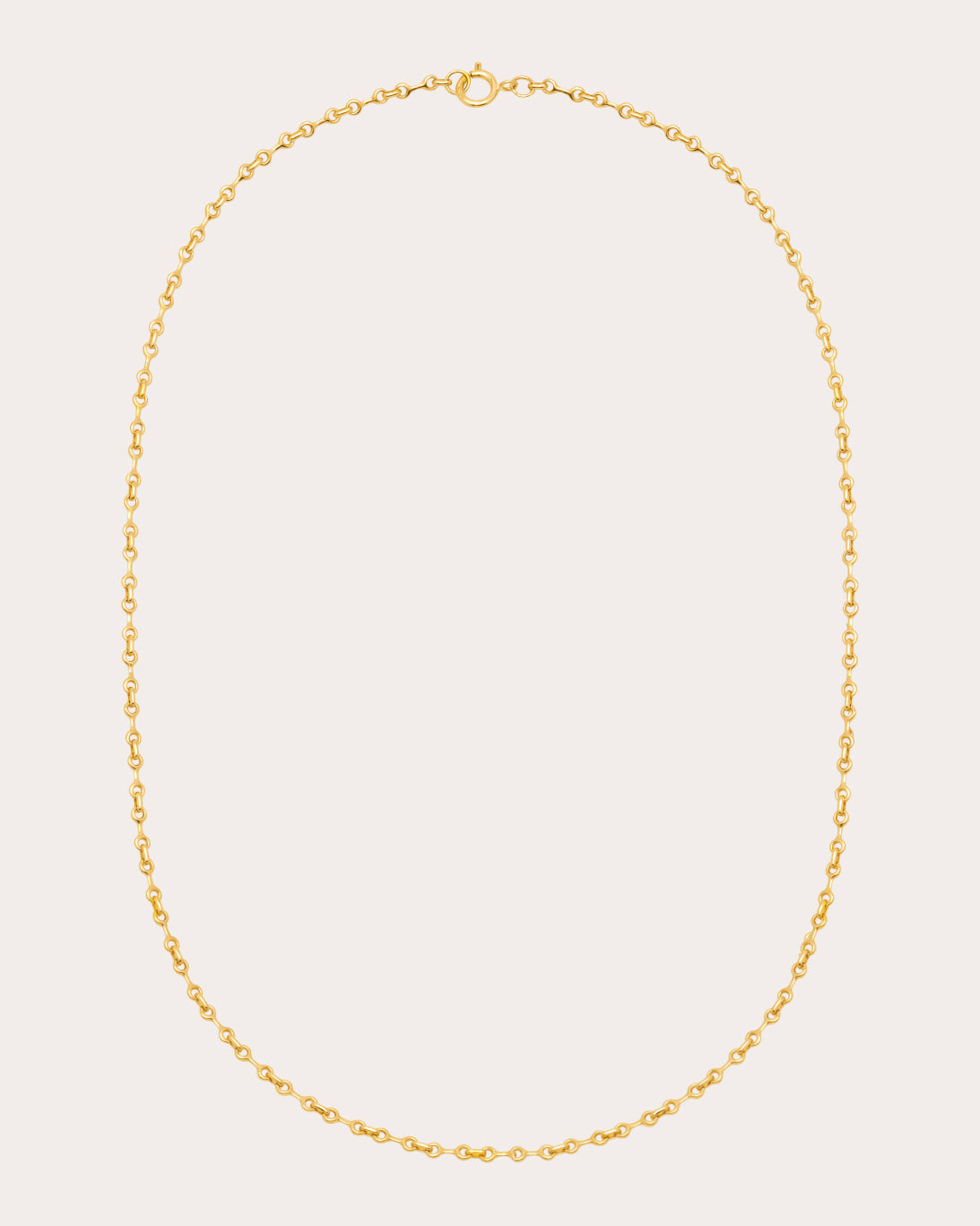 14k Gold 5mm Double Beam Chain Necklace
