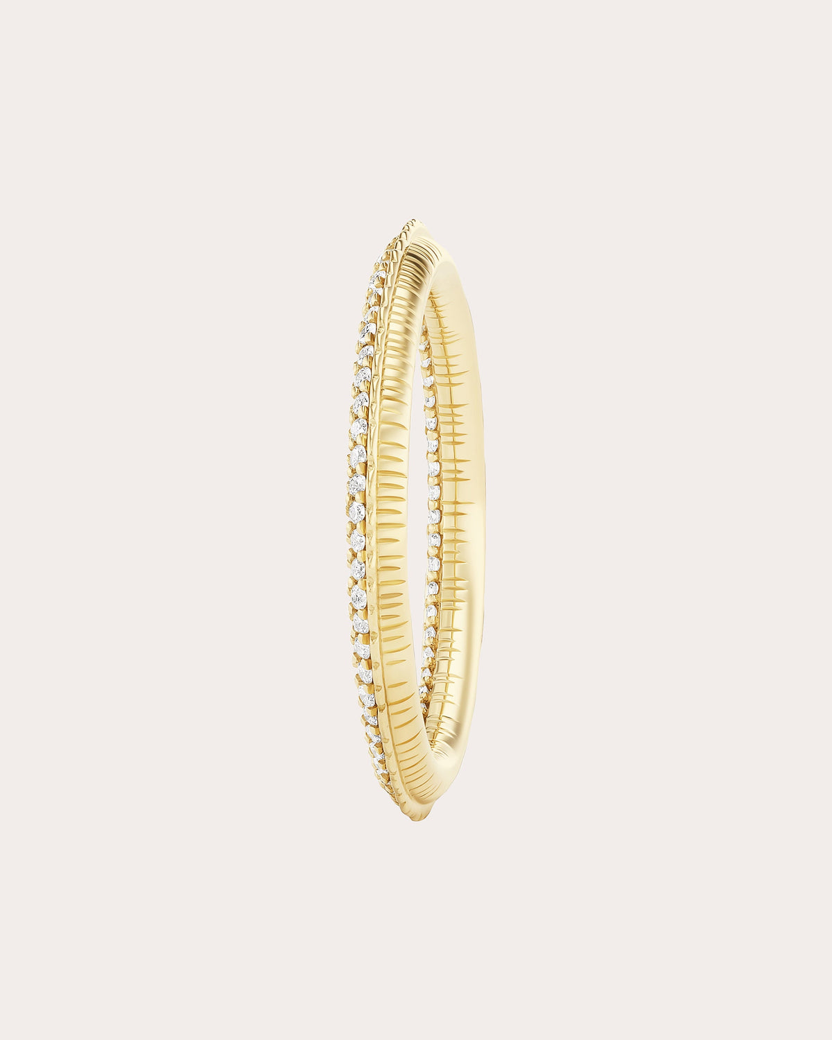 Diamond Tube Dual Side Ring