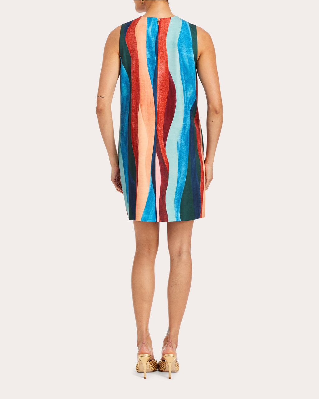 Tuesday Abstract Crepe Mini Dress
