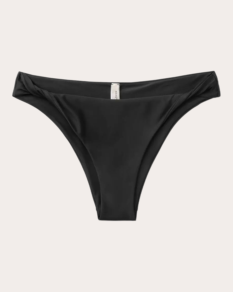 Twisted Mid-Rise Bikini Bottoms