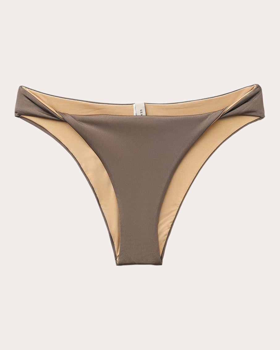 Twisted Mid-Rise Bikini Bottoms