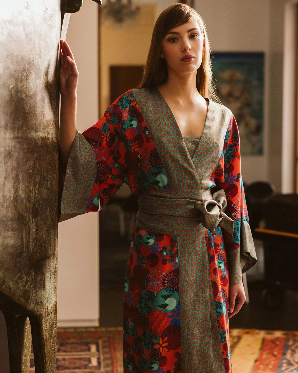 Kobe Tama Silk Kimono