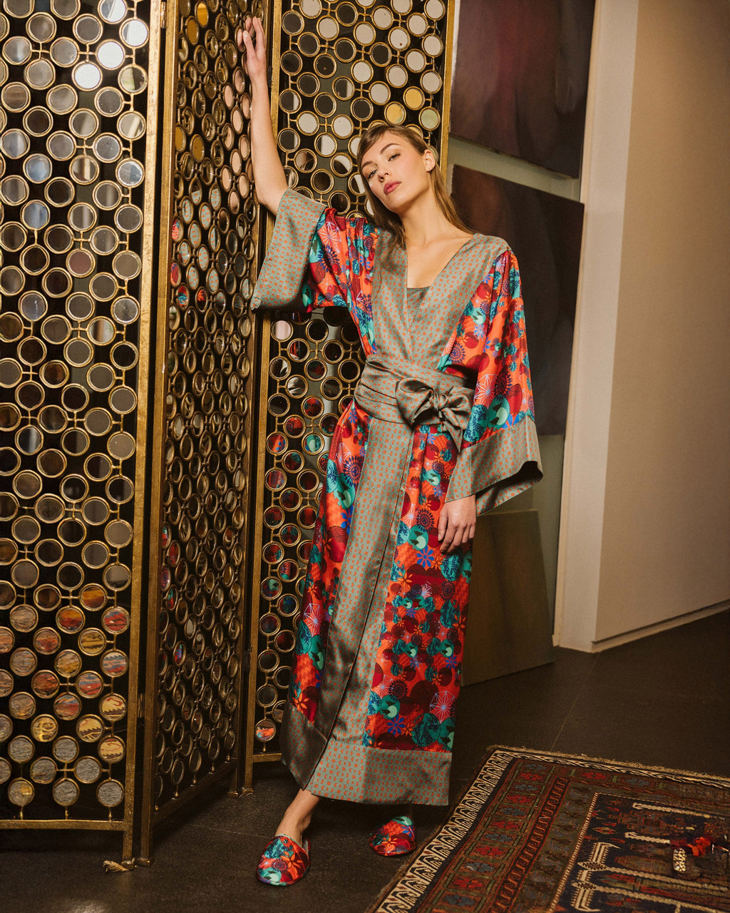 Kobe Tama Silk Kimono