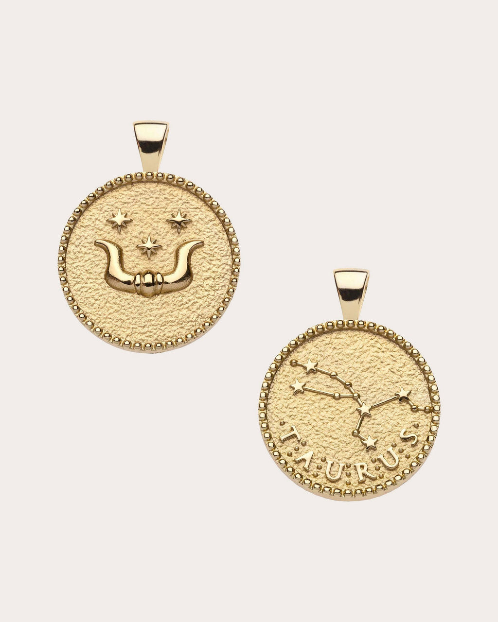 TAURUS Small Zodiac Coin Pendant Necklace