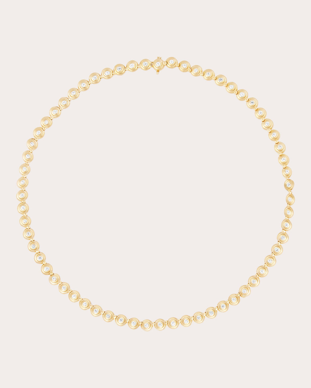 Diamond & 14k Gold Evolve Riviere Link Necklace