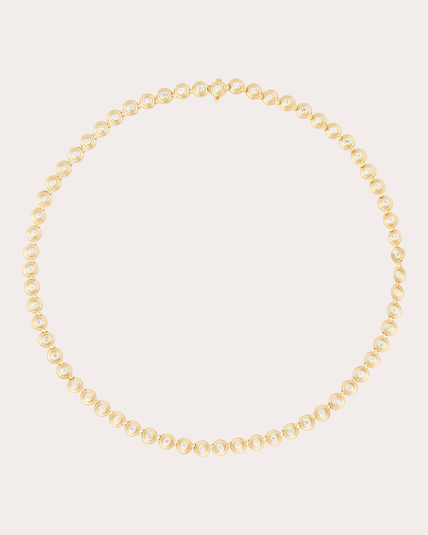 Diamond & 14k Gold Evolve Riviere Link Necklace