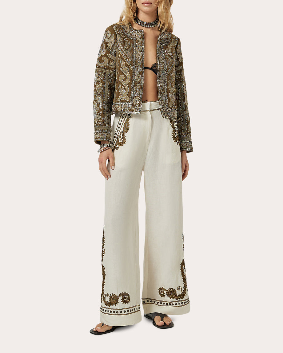 Timme Embellished Twill Jacket