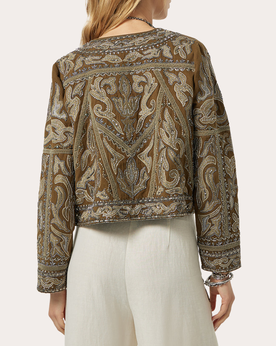 Timme Embellished Twill Jacket