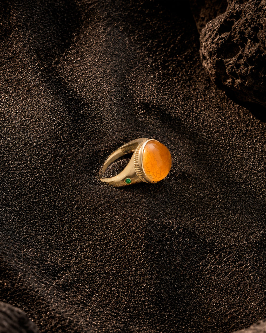 Citrine Torus Chunky Ring