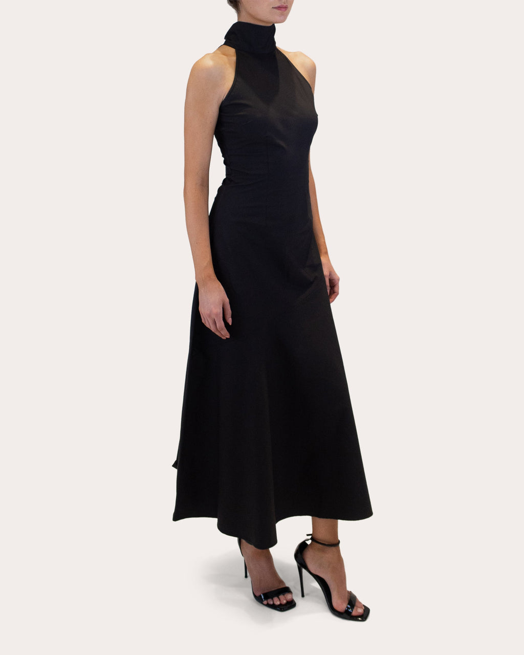 Faye Poplin Halter Midi Dress