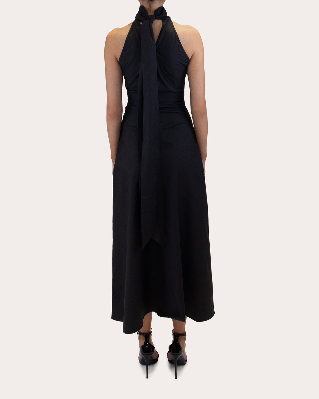 Faye Poplin Halter Midi Dress