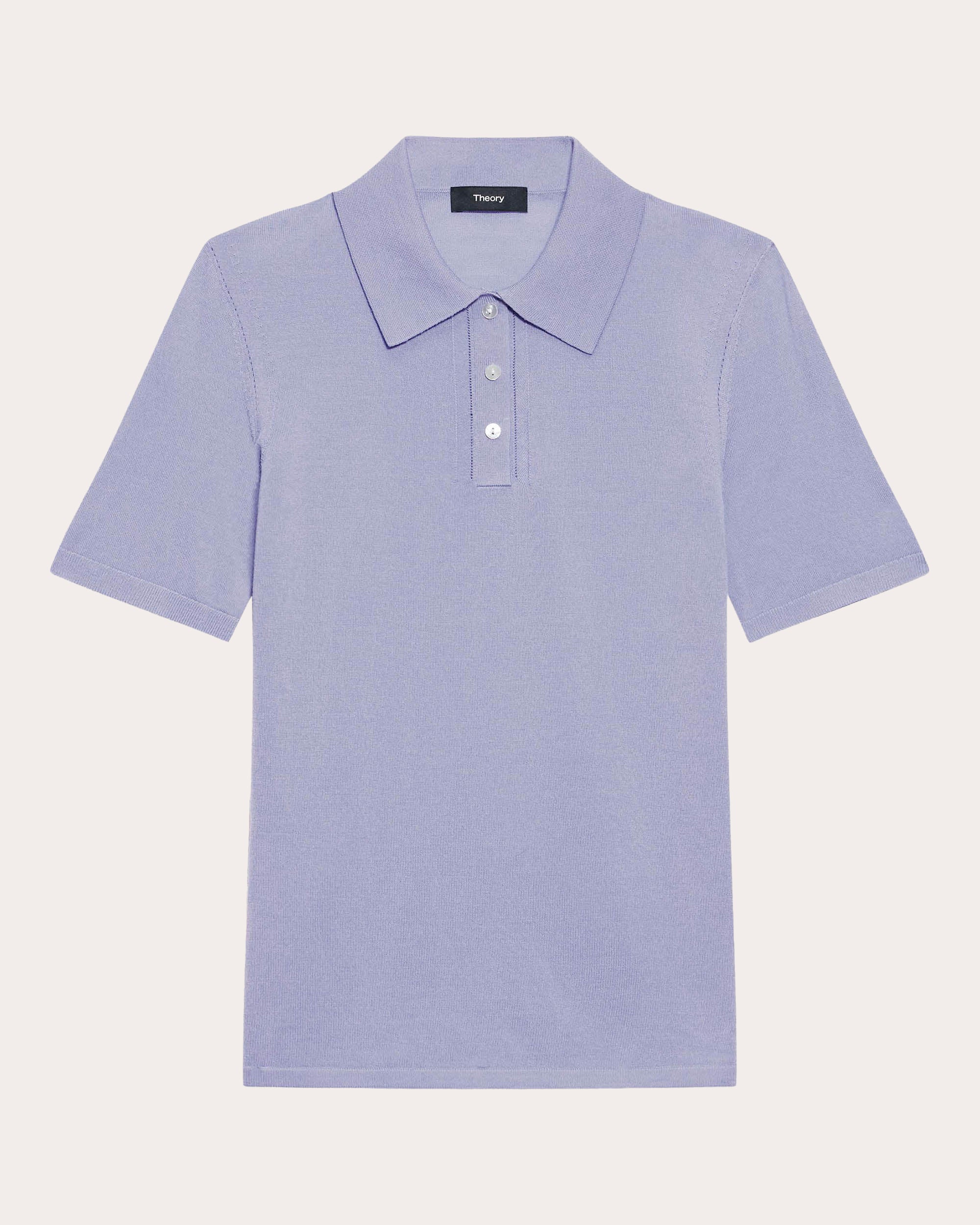 Regal Wool Pointelle-Trim Polo