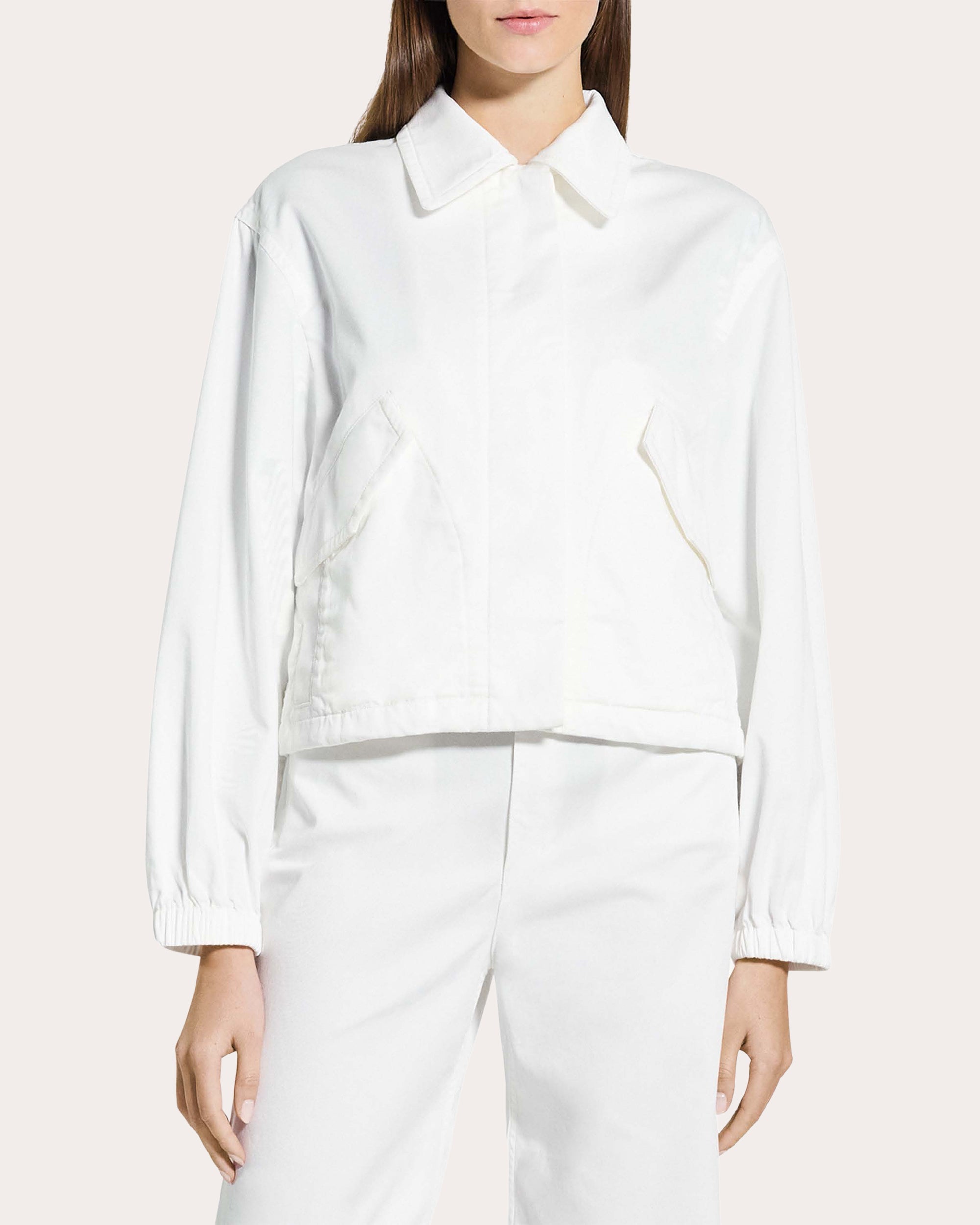 Relaxed Cotton Flyer Blouson Jacket