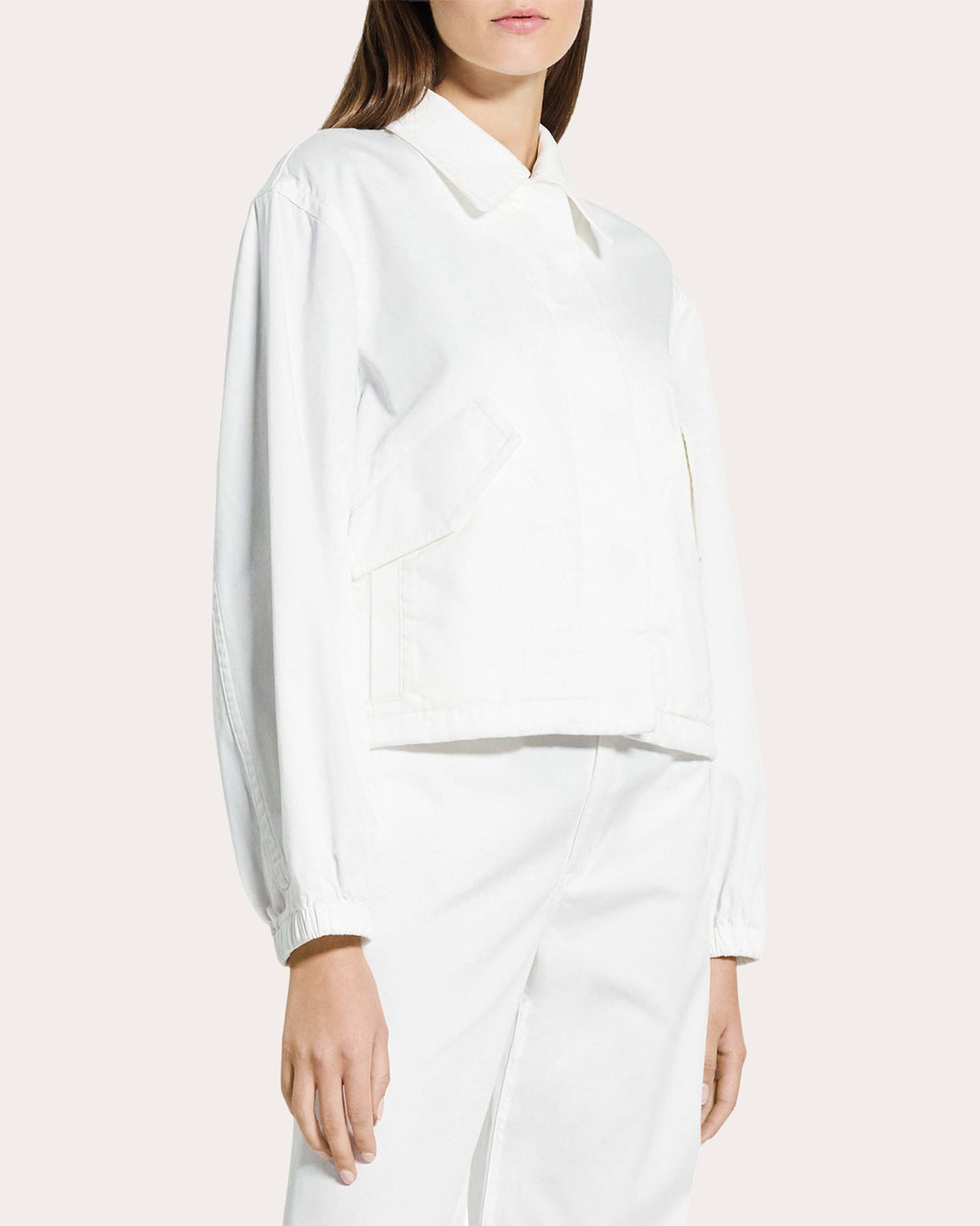 Relaxed Cotton Flyer Blouson Jacket