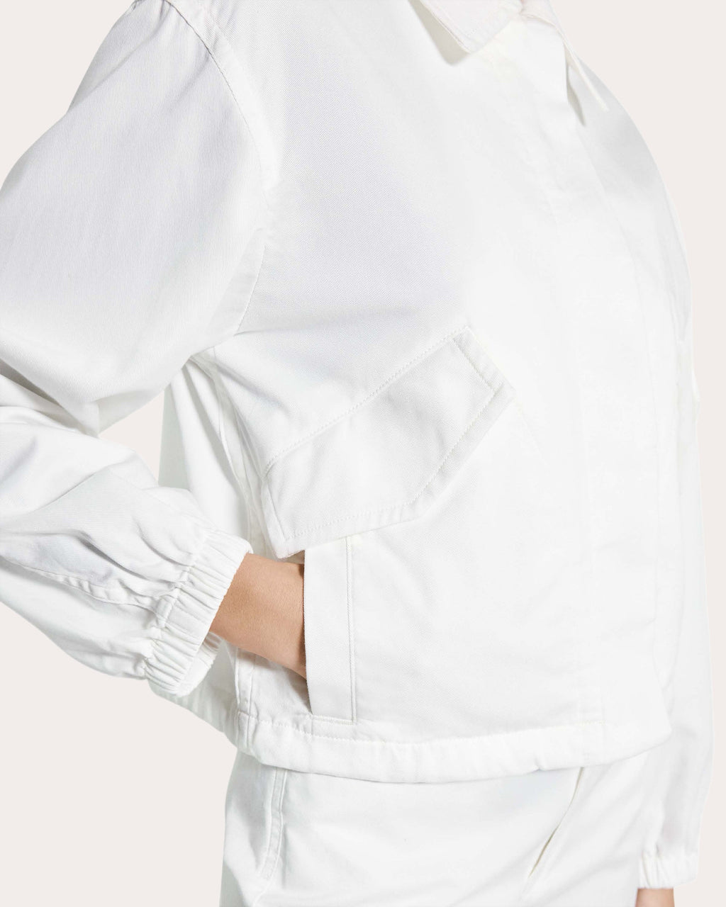 Relaxed Cotton Flyer Blouson Jacket