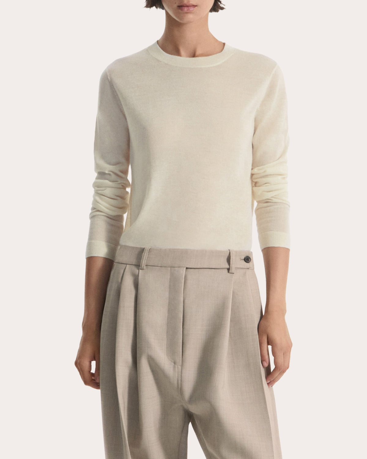 Fine Cashmere Long-Sleeve Top
