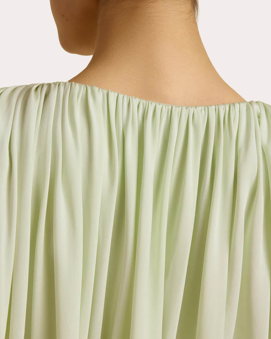 Jersey Gathered Drape Asymmetric Crop Top