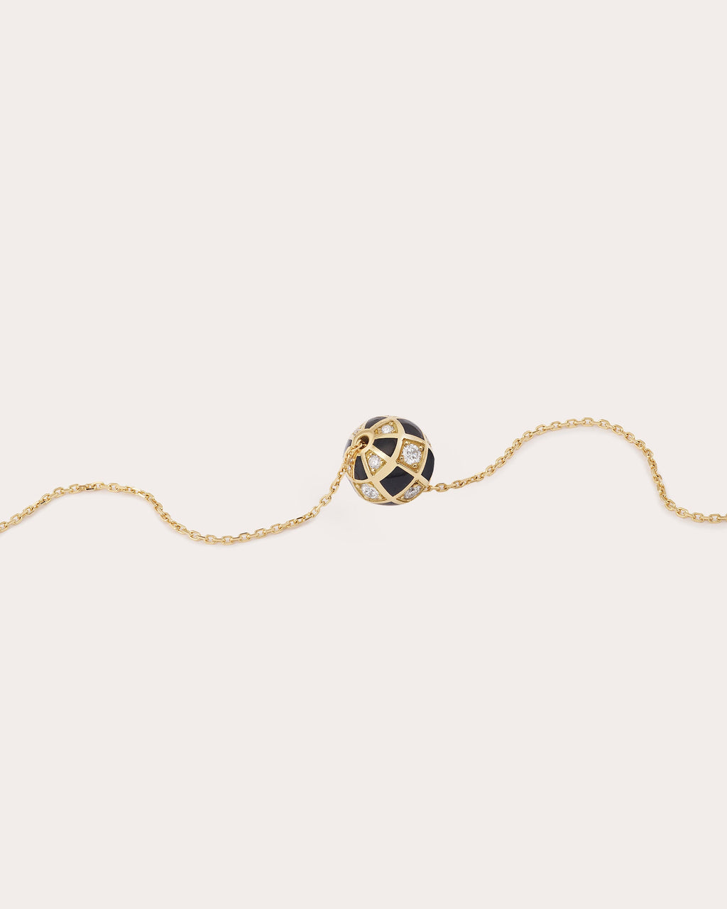 Diamond & 18k Gold Mini Globe Pendant Necklace