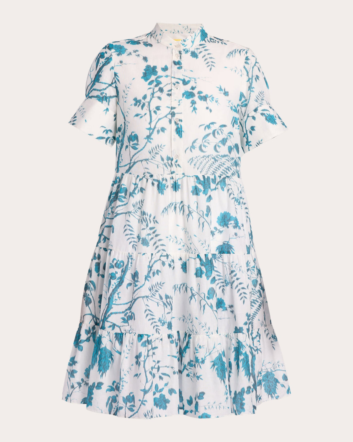 Floral Tiered Shirt Dress