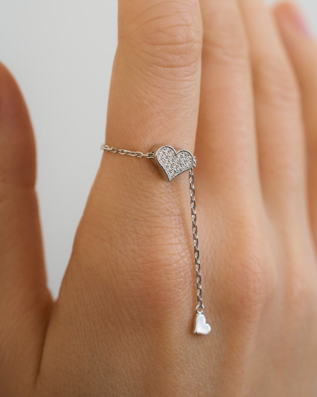 Diamond Heart Transformer Ring