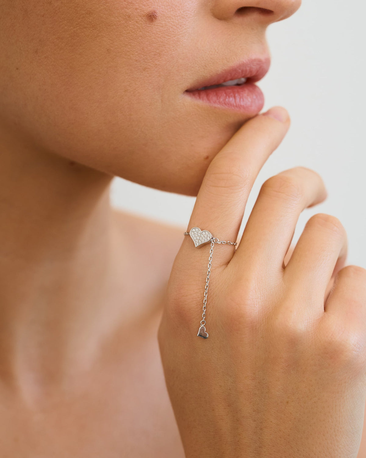 Diamond Heart Transformer Ring