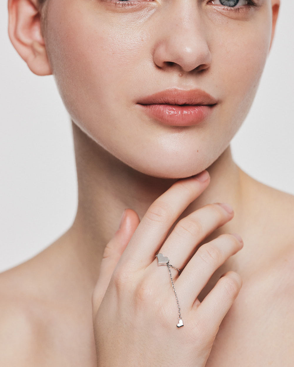 18k Gold Heart Transformer Ring