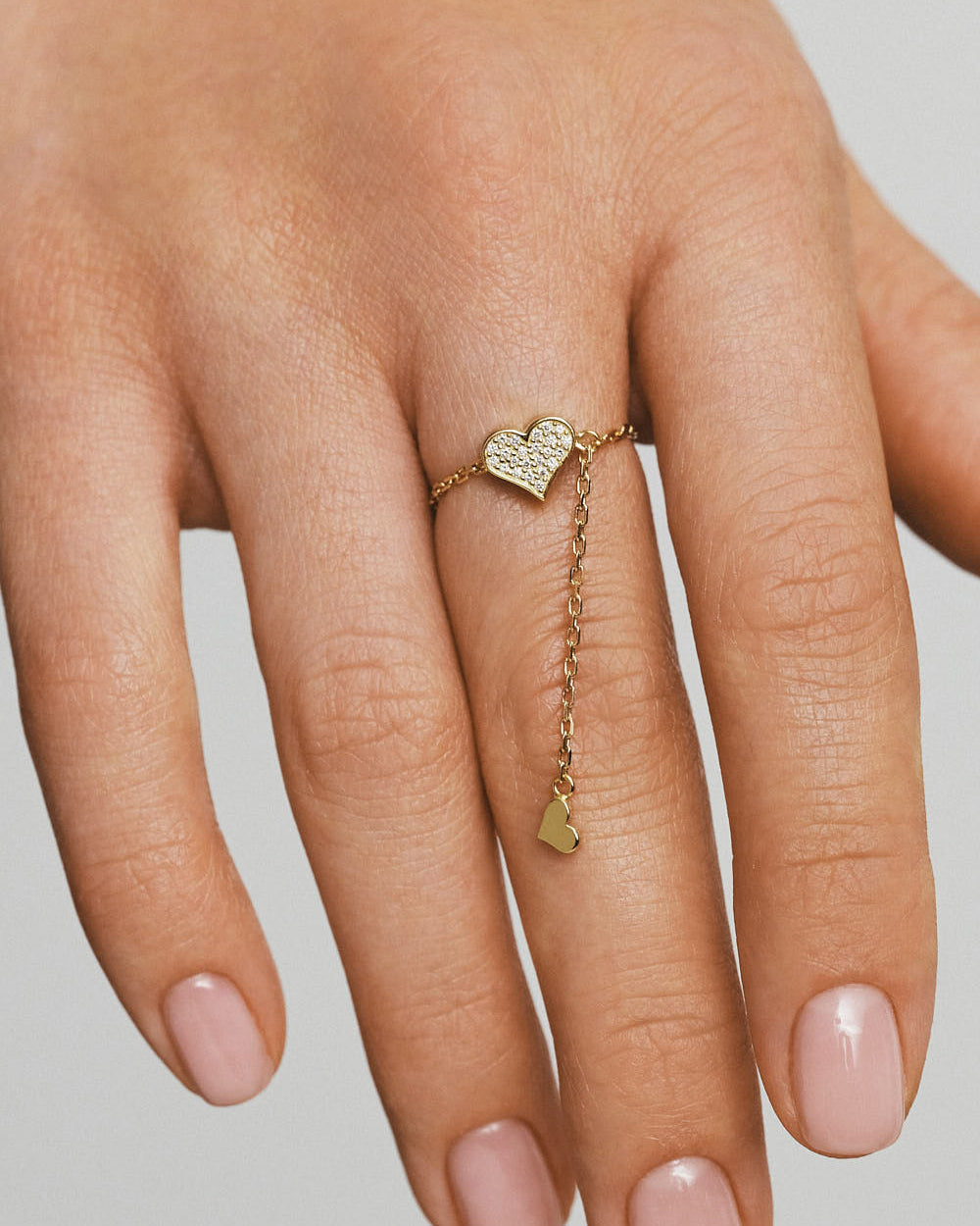 Diamond Heart Transformer Ring
