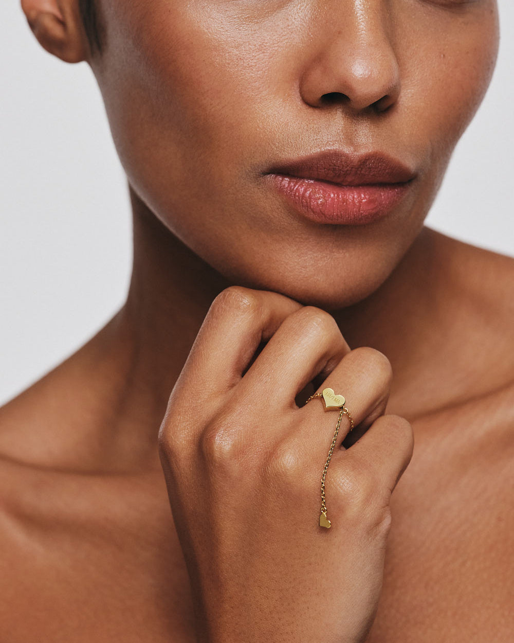 18k Gold Heart Transformer Ring
