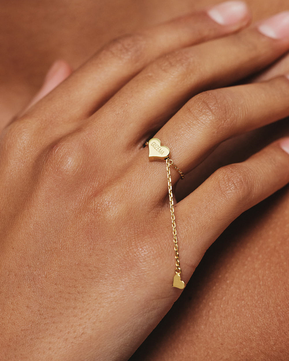 18k Gold Heart Transformer Ring