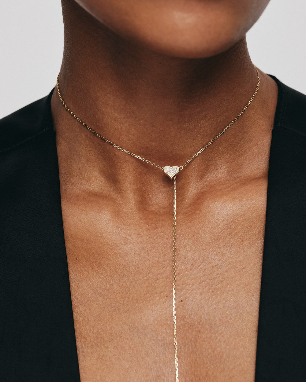 Diamond Heart Transformer Necklace