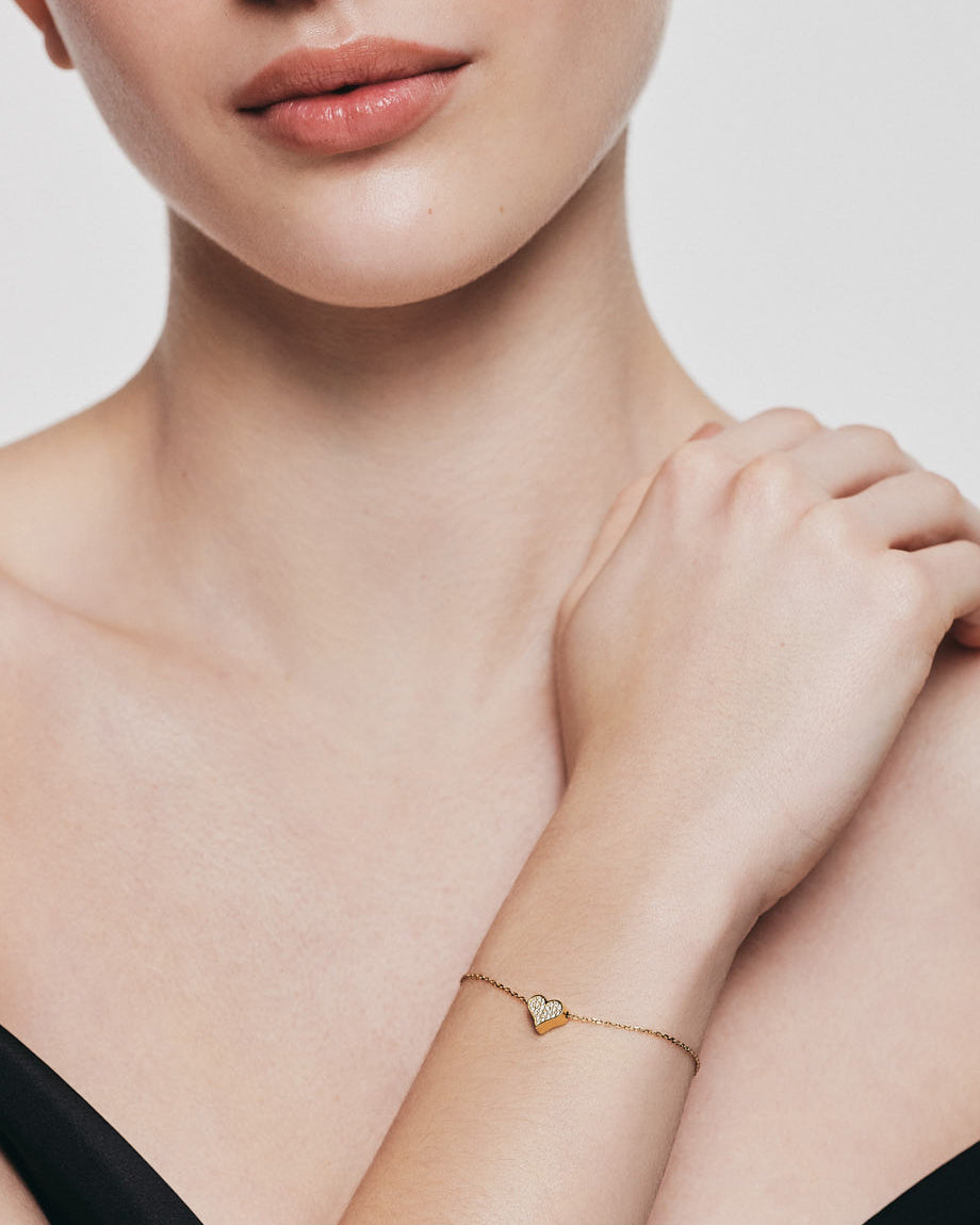 Diamond Heart Bracelet