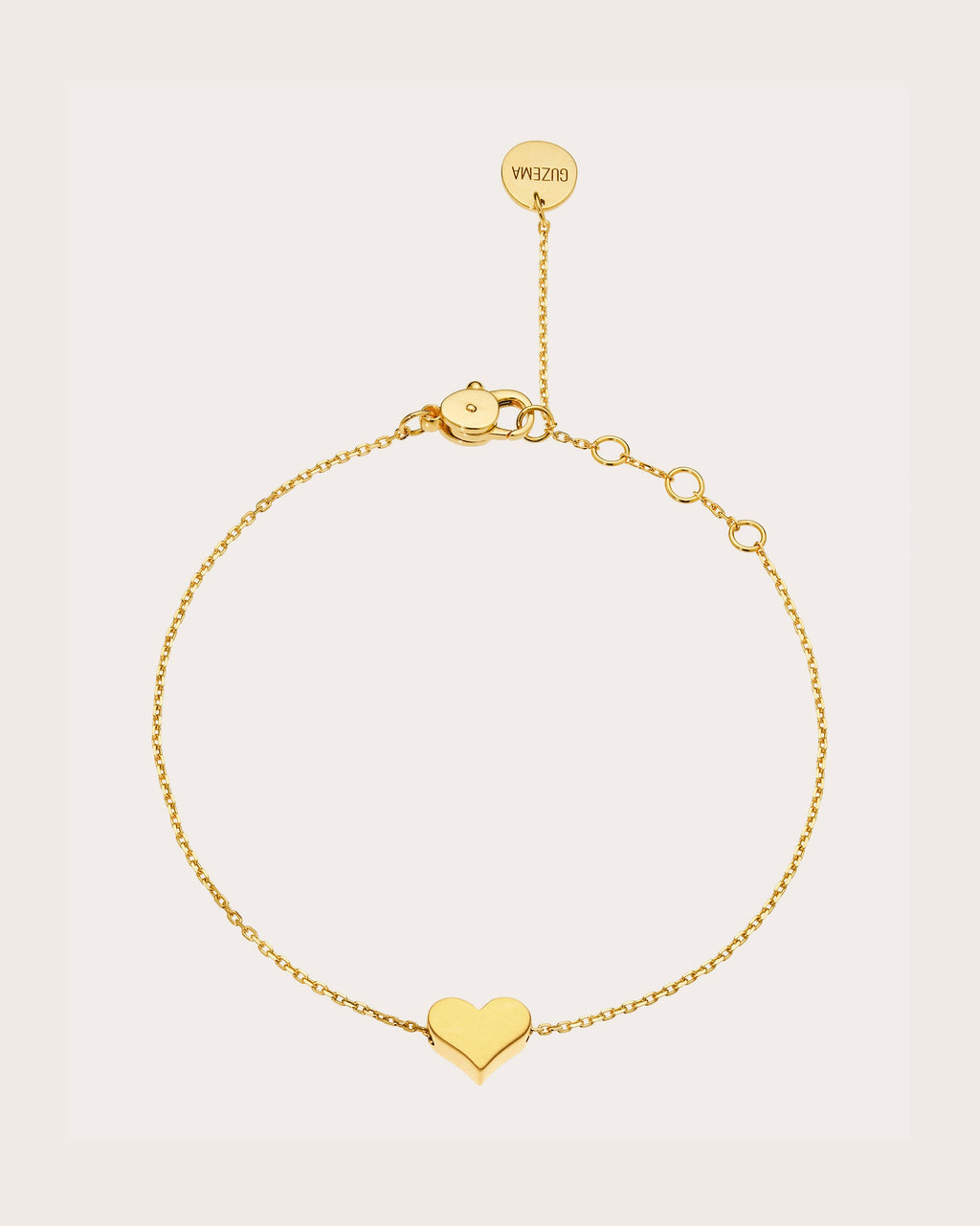 18k Gold Heart Bracelet