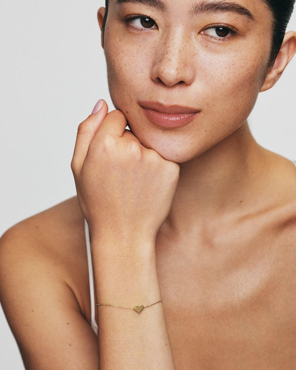 18k Gold Heart Bracelet