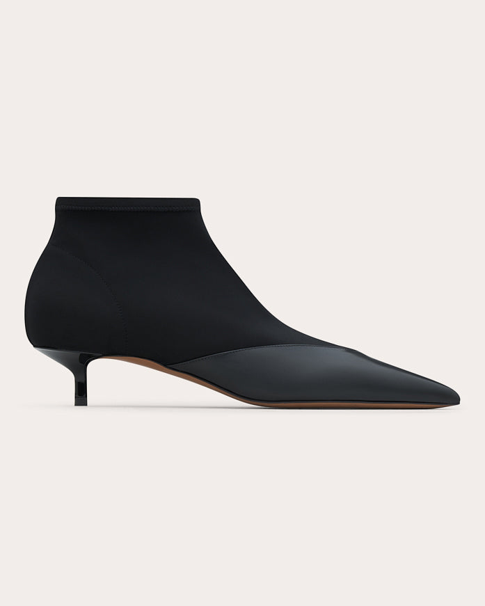 Vega 40 Leather-Trimmed Ankle Boot